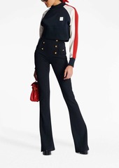 Balmain wool flared trousers