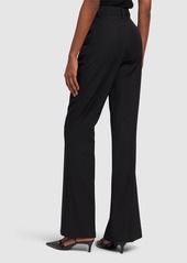 Balmain Wool High Rise Flared Pants