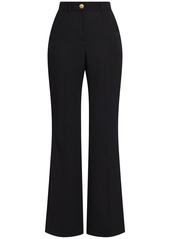 Balmain Wool High Rise Flared Pants