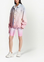 Balmain x Evian gradient-effect denim jacket