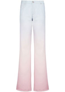 Balmain x Evian gradient straight-leg jeans