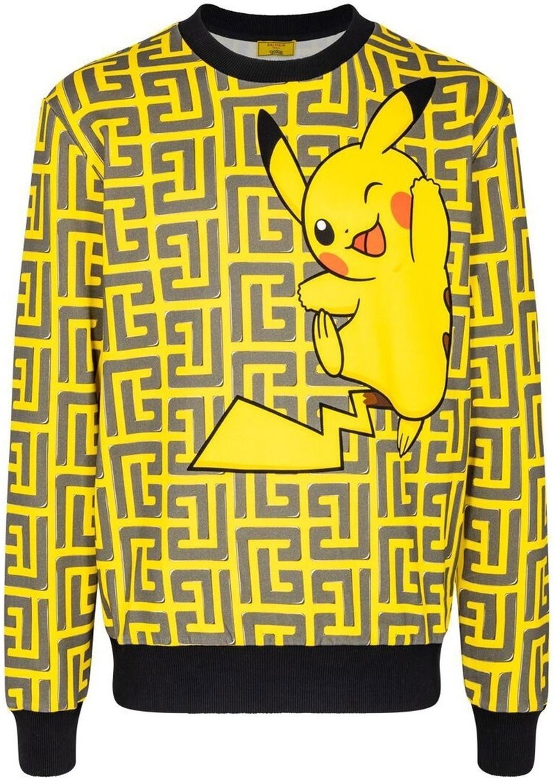 Balmain x Pokémon all-over printed sweatshirt