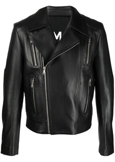 Balmain zip leather jacket