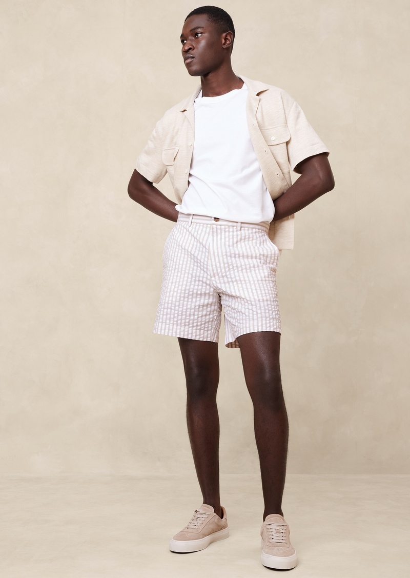 Banana Republic "7"" Seersucker Short"