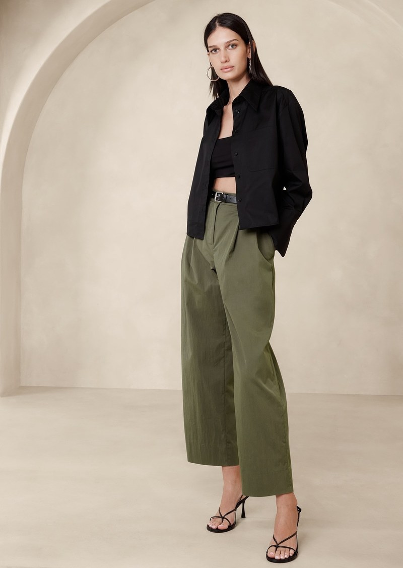 Banana Republic Avila Barrel-Leg Pant