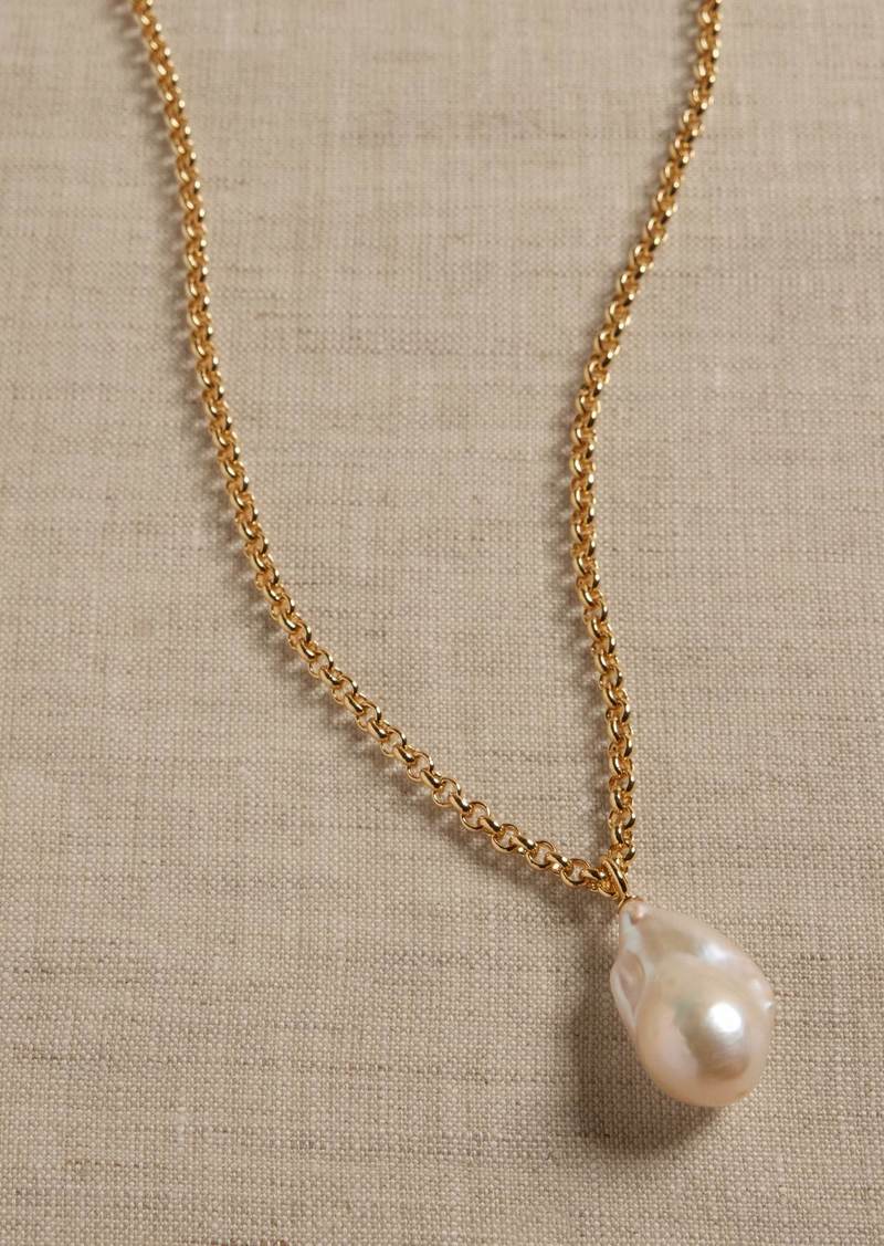 Banana Republic Baroque Pearl Pendant Necklace by Aureus + Argent