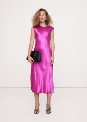 Banana Republic Bias-Cut Satin Midi Dress