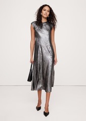 Banana Republic Bias-Cut Satin Midi Dress