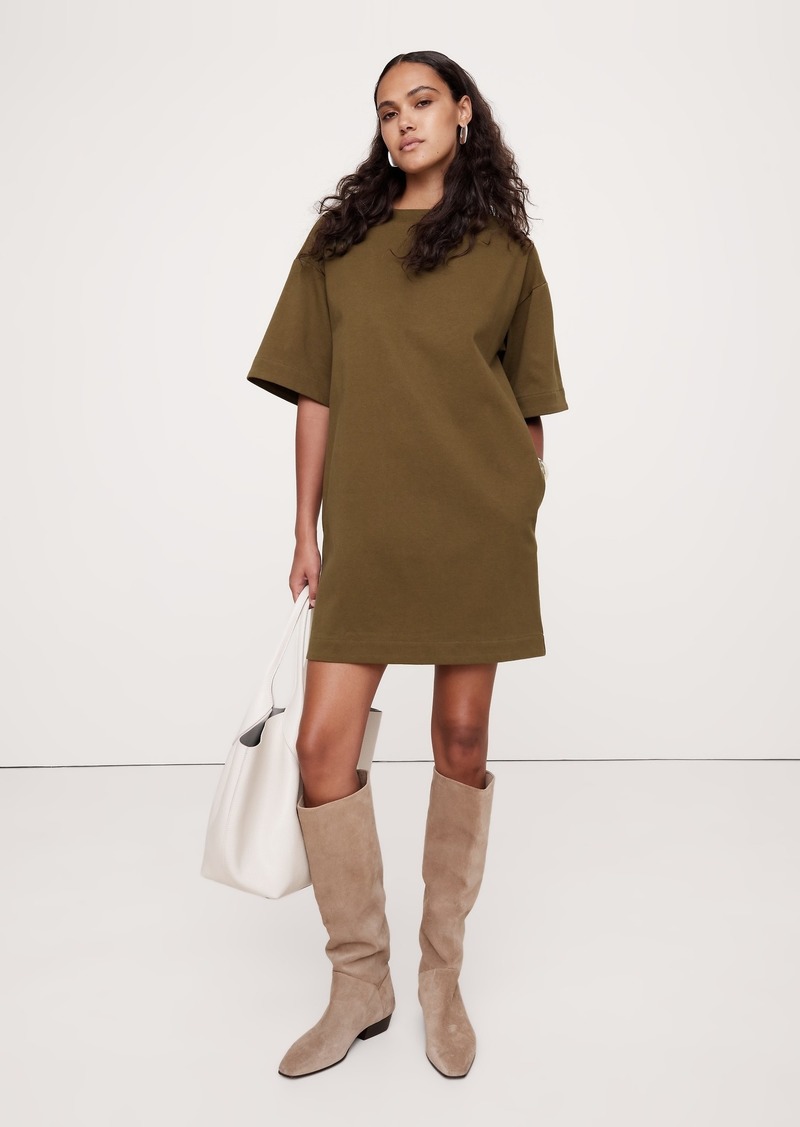 Banana Republic Boxy Cotton T-Shirt Dress