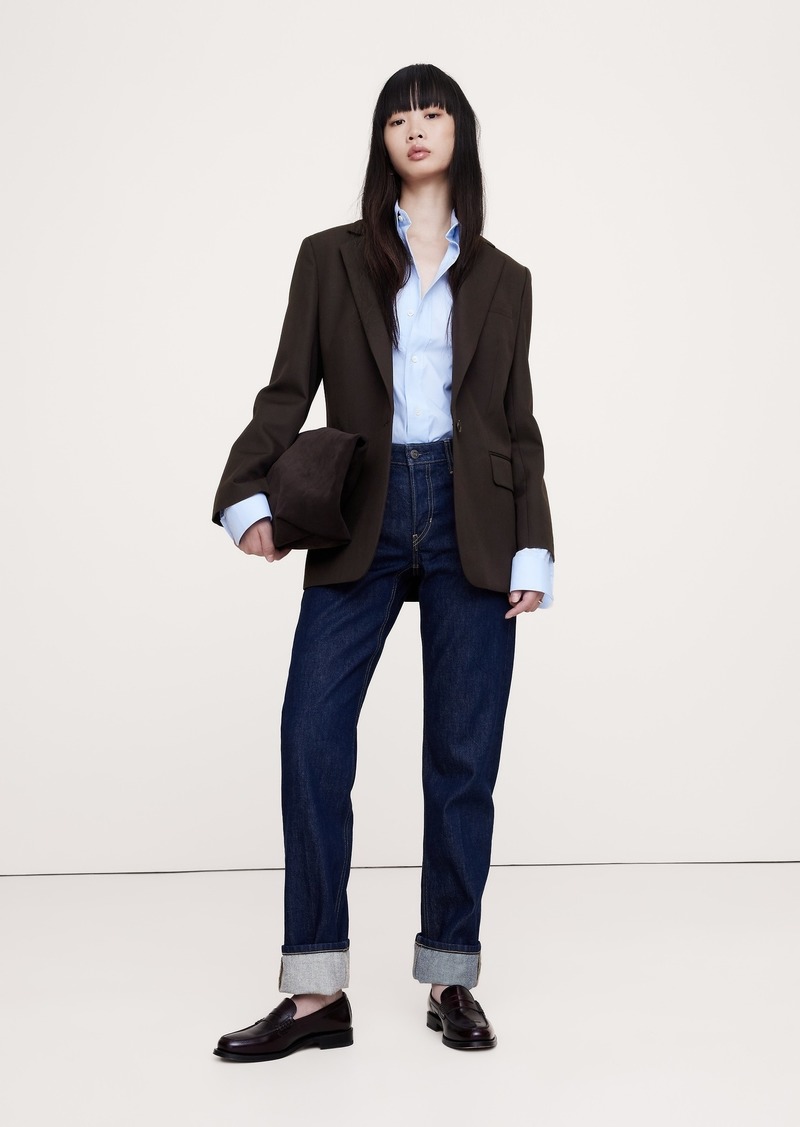 Banana Republic Boyfriend Wool Blazer