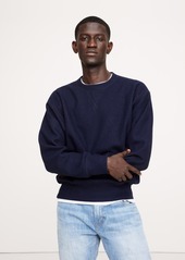 Banana Republic Brushed Crew-Neck Sweatshirt With Wool