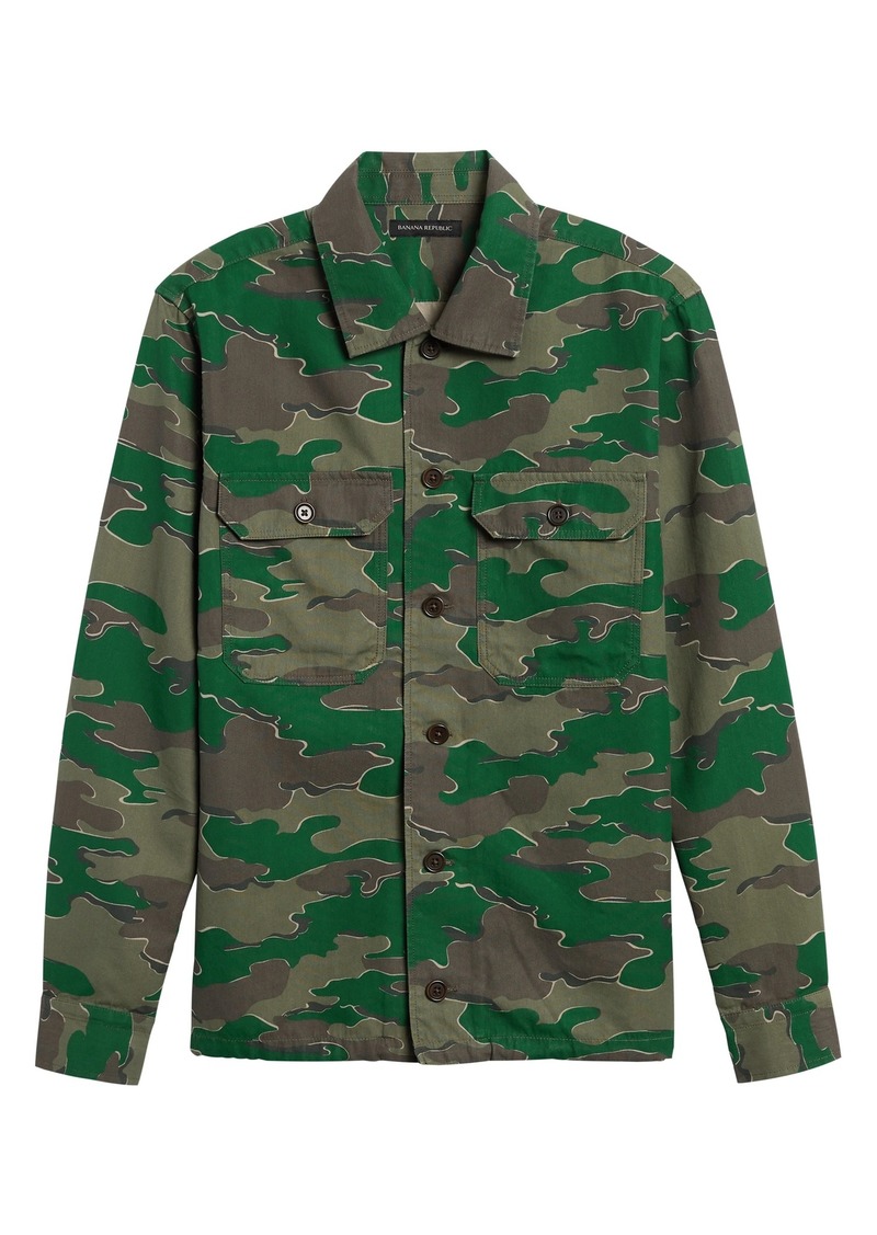 banana republic camo shirt