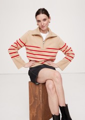 Banana Republic Cashmere Half-Zip Sweater