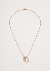 Banana Republic Clio Mini Pendant Necklace Aureus + Argent