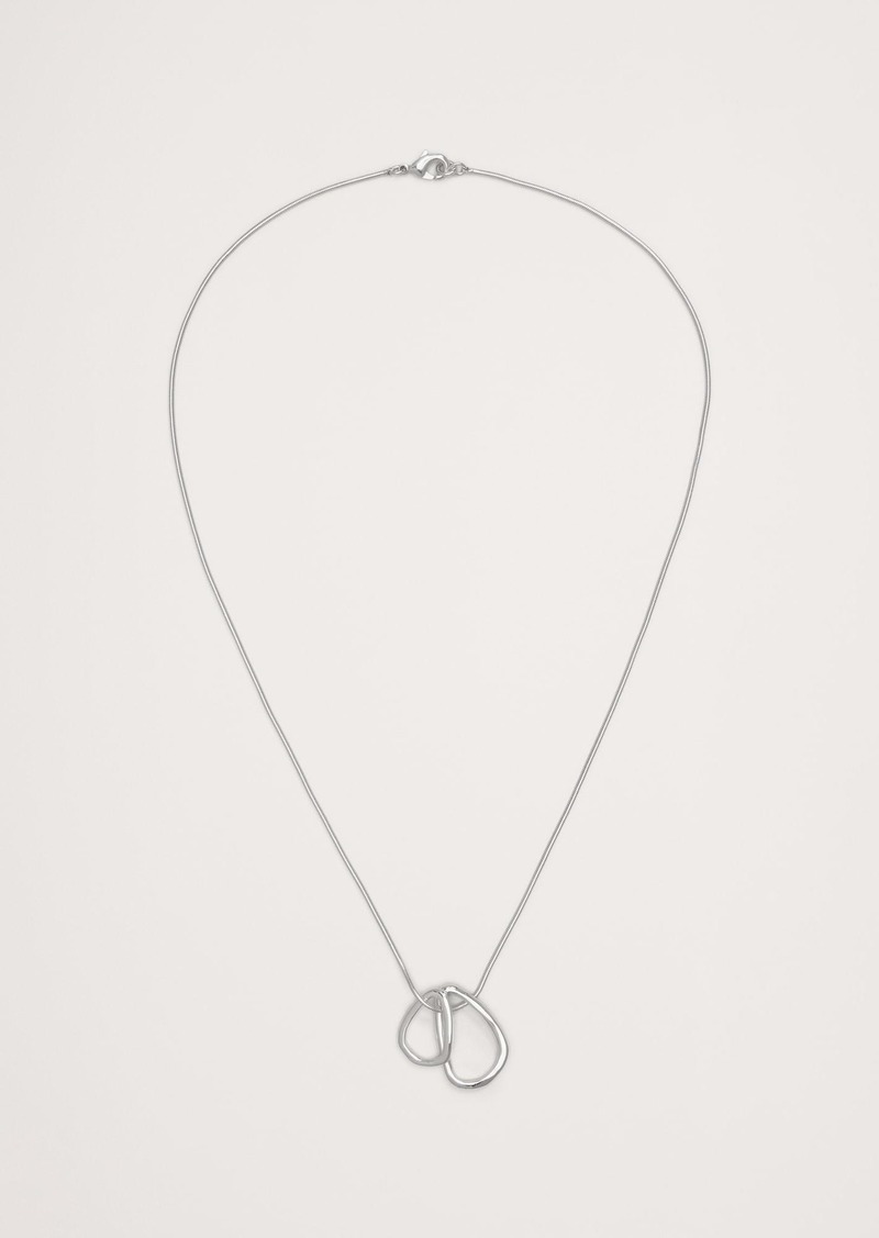 Banana Republic Clio Mini Pendant Necklace Aureus + Argent