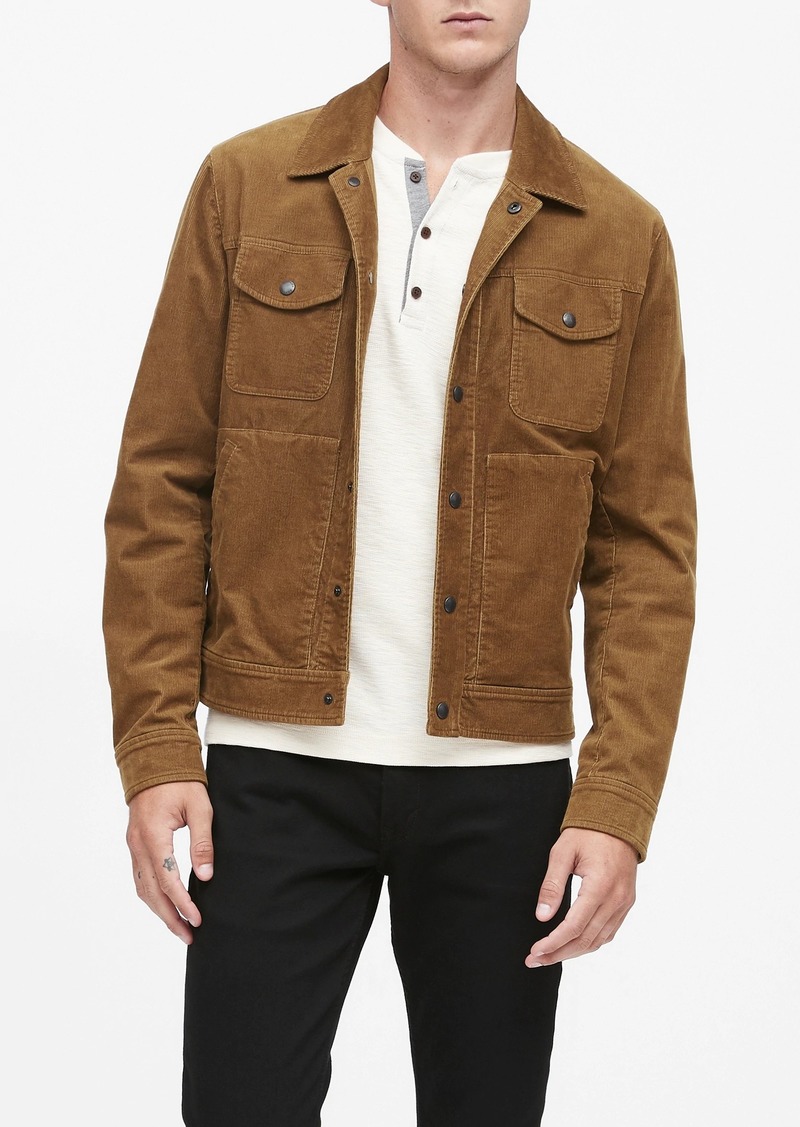 corduroy trucker jacket banana republic