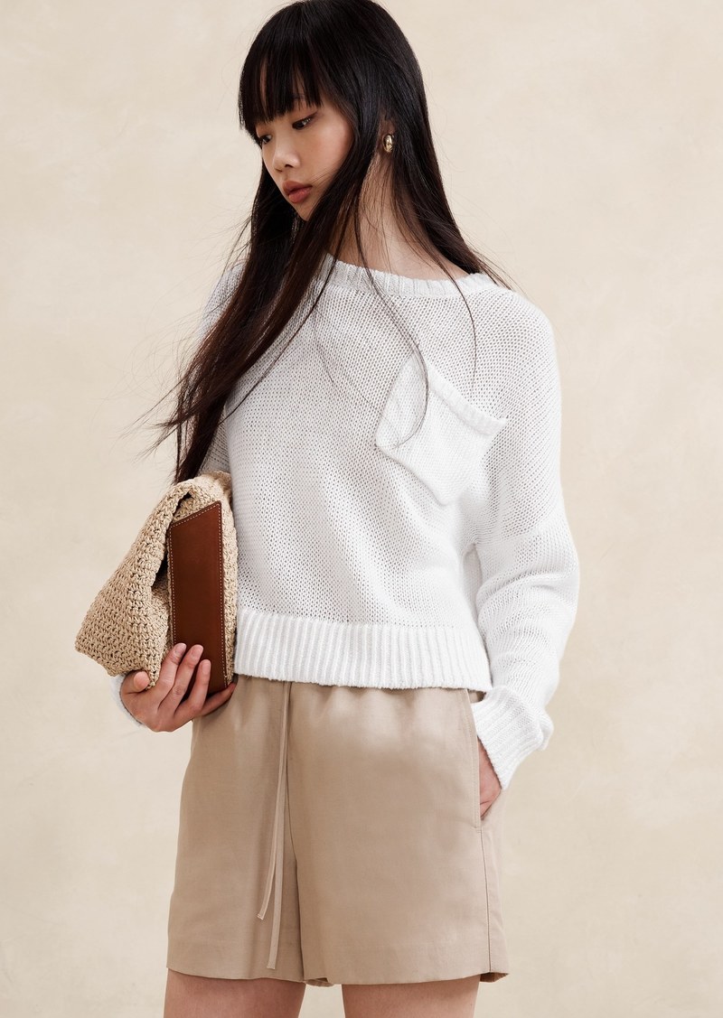 Banana Republic Linen-Cotton Boxy Sweater