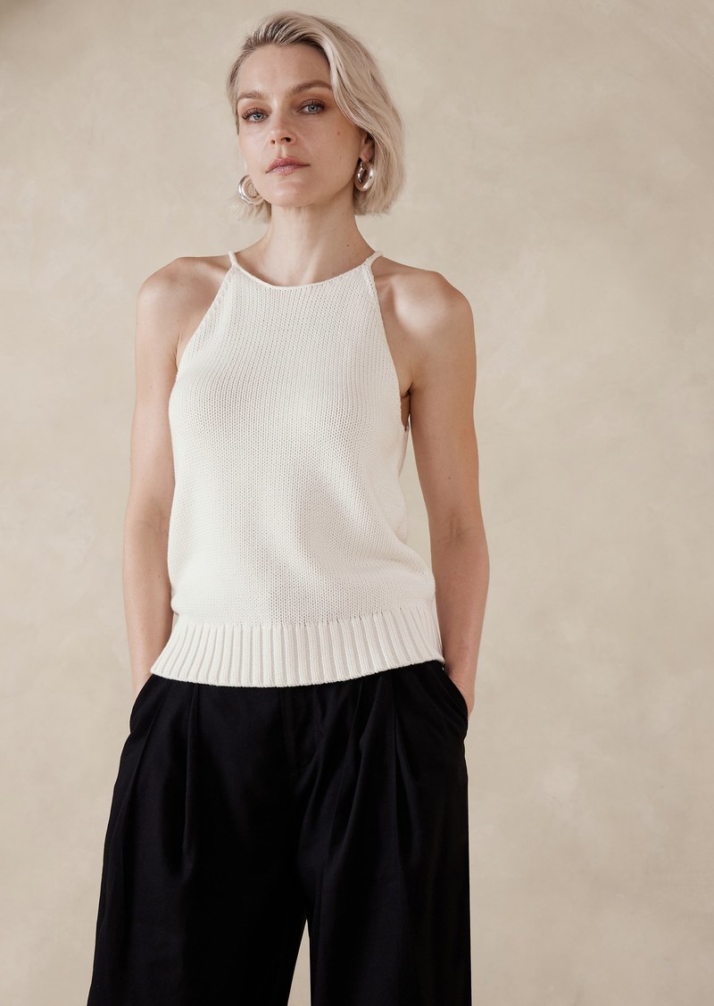 Banana Republic Cotton-Silk Sweater Tank