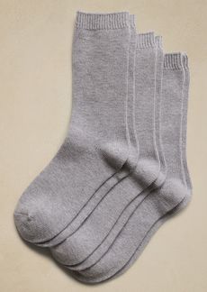 Banana Republic Cozy Sock with a Touch of Cashmere 3-Pack