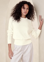 Banana Republic Cotton-Silk Crew-Neck Sweater