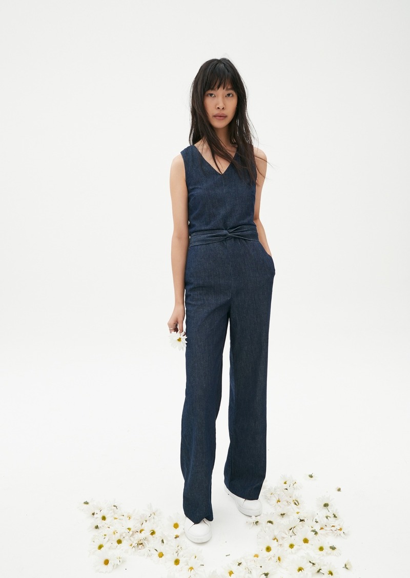 banana republic tie waist jumpsuit