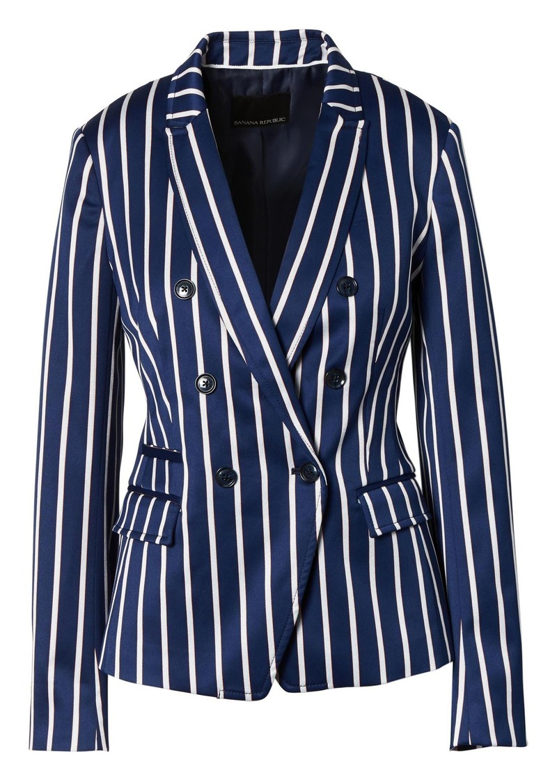 Banana Republic Double-Breasted Fit Stripe Blazer | Blazers