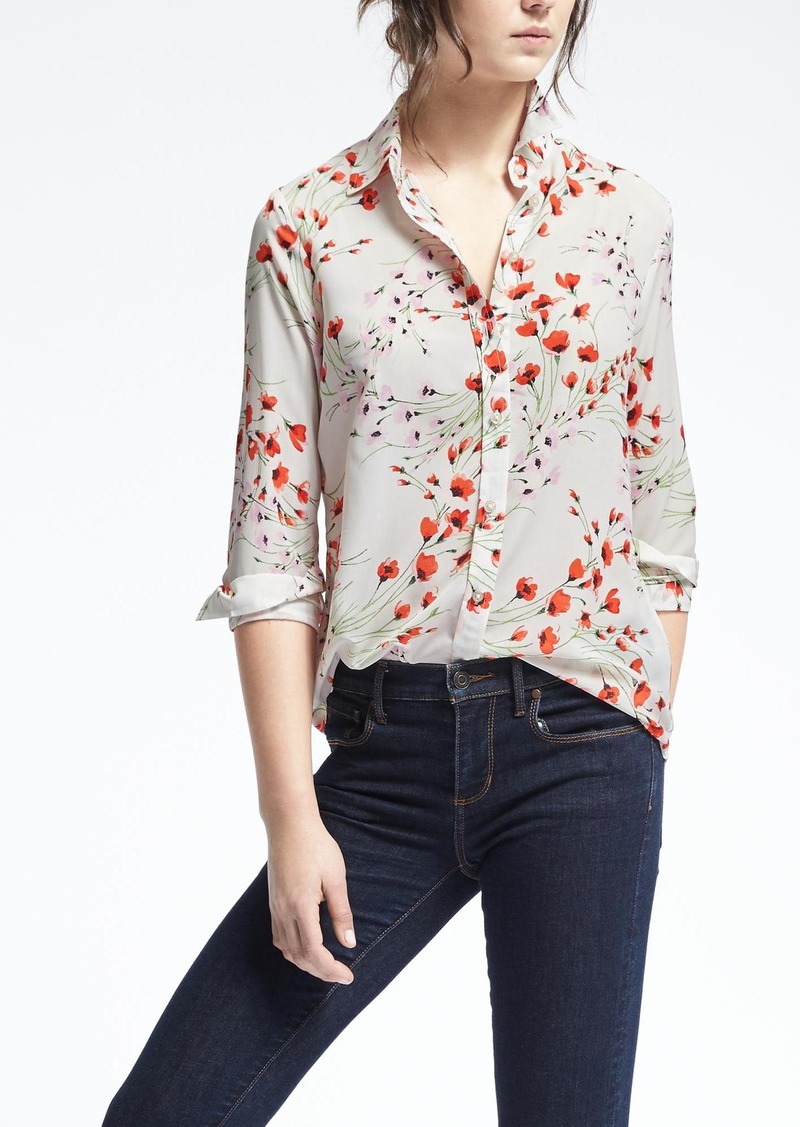 Banana Republic Easy Care Dillon-Fit Floral Shirt | Tops