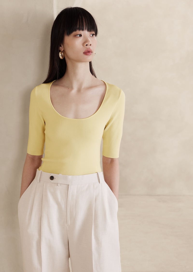 Banana Republic Emilia Scoop-Neck Top