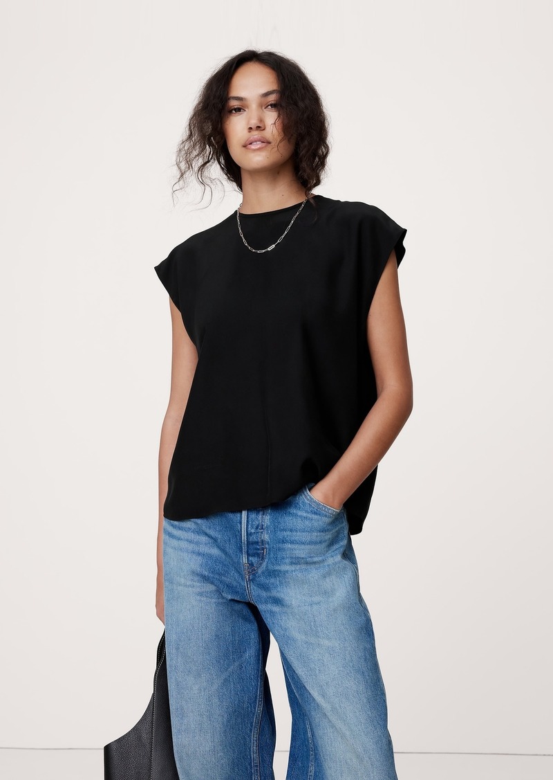 Banana Republic Essential Silk Top