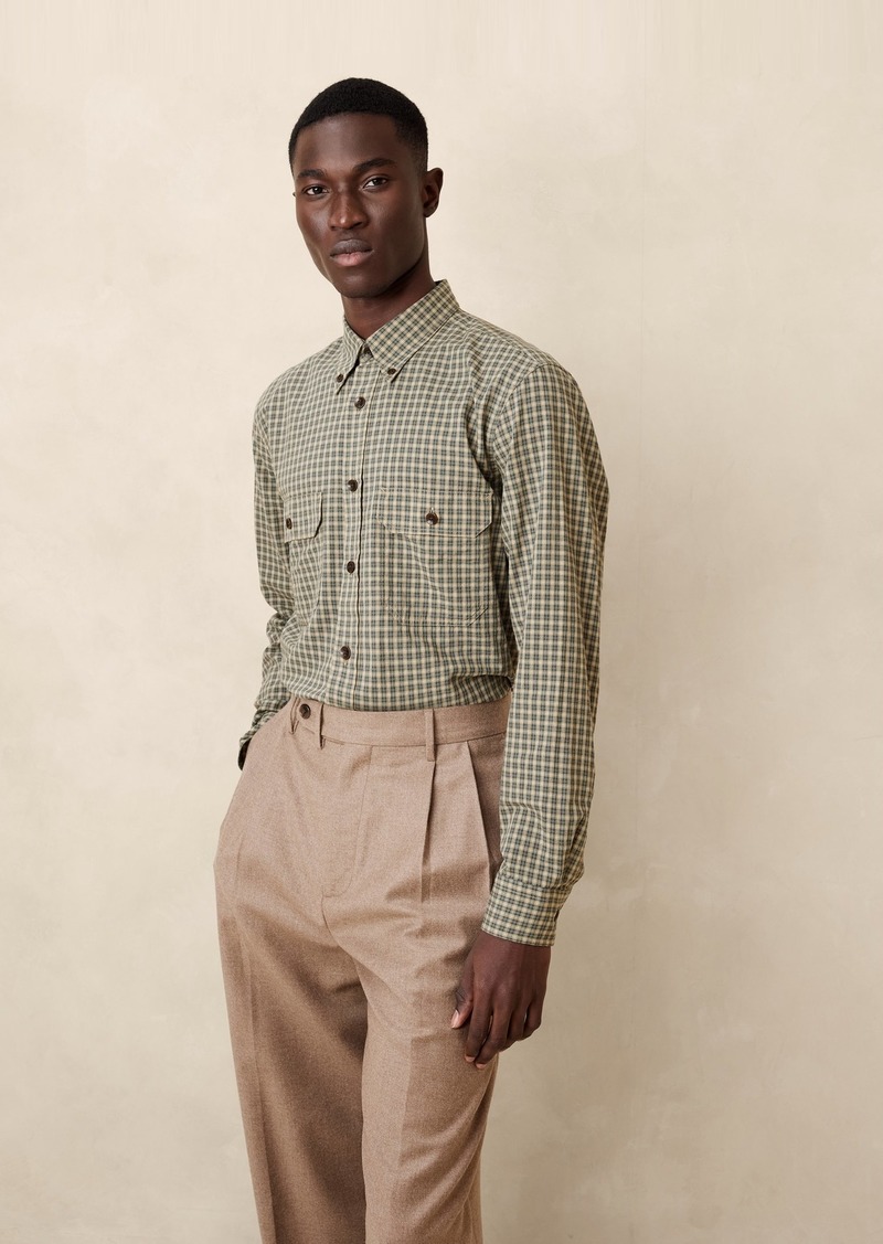 Banana Republic Plaid Utility Shirt