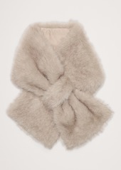 Banana Republic Faux Fur Pull-Through Scarf