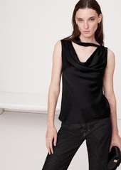 Banana Republic Hammered Satin Cowl-Neck Tank