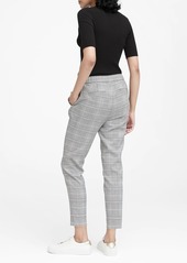 Banana Republic Hayden Tapered-Fit Plaid Pull-On Ankle Pant