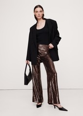 Banana Republic High-Rise Wide-Leg Sequin Pant