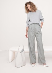 Banana Republic High-Rise Wide-Leg Wool Pant