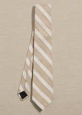 Banana Republic Italian Linen-Silk Stripe Tie