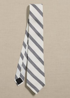 Banana Republic Italian Linen-Silk Stripe Tie
