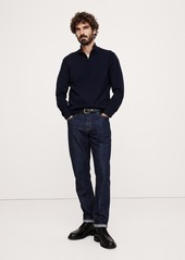 Banana Republic Italian Merino Half-Zip Sweater