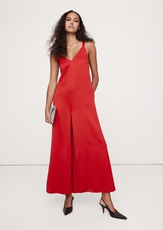 Banana Republic Italian Satin Wide-Leg Jumpsuit