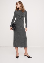 Banana Republic Jersey Knit Twist-Front Maxi Dress