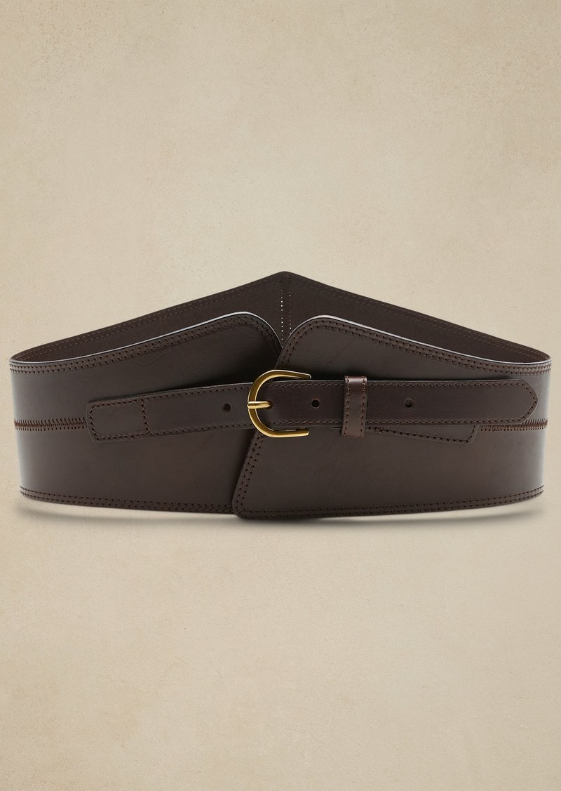 Banana Republic Leather Corset Waist Belt