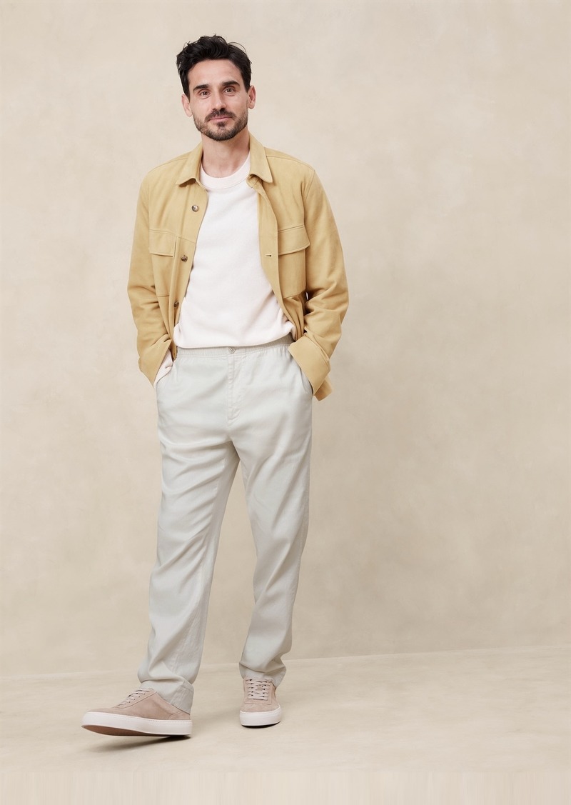 Banana Republic Linen-Cotton Traveler Pull-On Pant