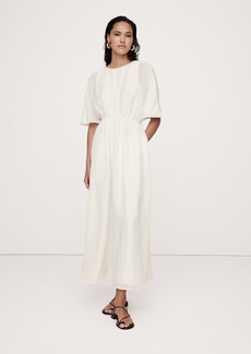 Banana Republic Linen-Silk Cut-Out Maxi Dress