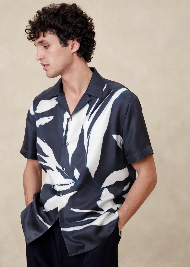 Banana Republic Lyam Silk Resort Shirt