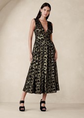 Banana Republic Mali Silk Jacquard Dress