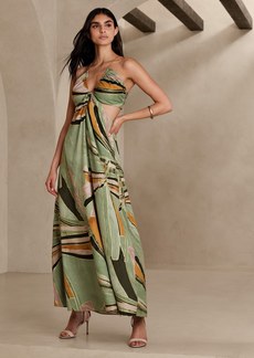 Banana Republic Manon Linen-Blend Maxi Dress