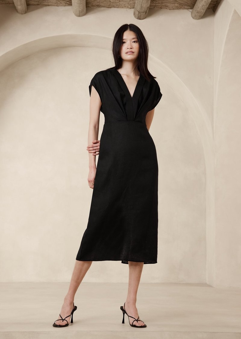 Banana Republic Mari Draped Midi Dress