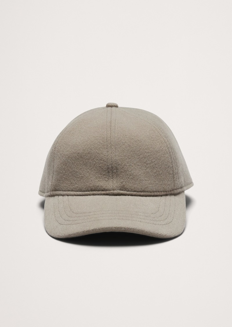 Banana Republic Melton Wool-Blend Baseball Cap by Crown Cap