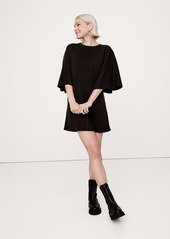 Banana Republic Merino Flutter-Sleeve Mini Sweater Dress