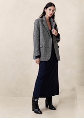 Banana Republic Olinda Oversized Italian Herringbone Blazer